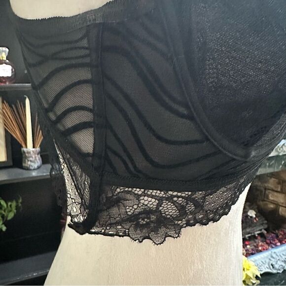 Rachel by Rachel Roy Black Lace Bra Size 38C NWOT - Picture 5 of 11